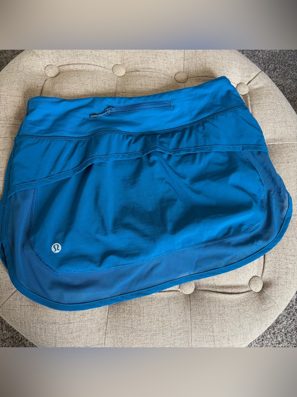 Lululemon hotty hot skirt II jet set blue size 4